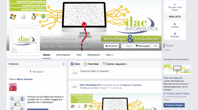 E’ Nata La Fan Page Di DAC Informatica!